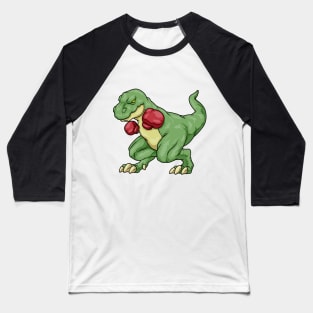 Funny dinosaur as a boxer Baseball T-Shirt